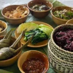 라오스 쿠아라오 식당 세트