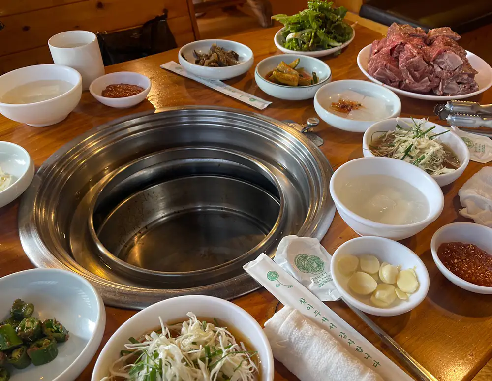 포천 맛집 이동 갈비 명지원 기본 밑반찬