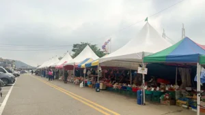 대명항 농수산물직판장 전경