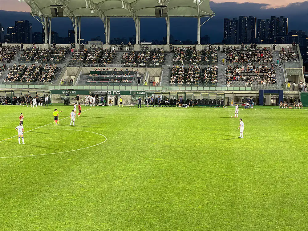 김포 FC 득점 후 모습