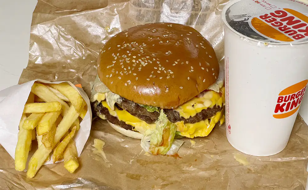 버거킹 더오치 맥시멈 원파운더 버거 세트