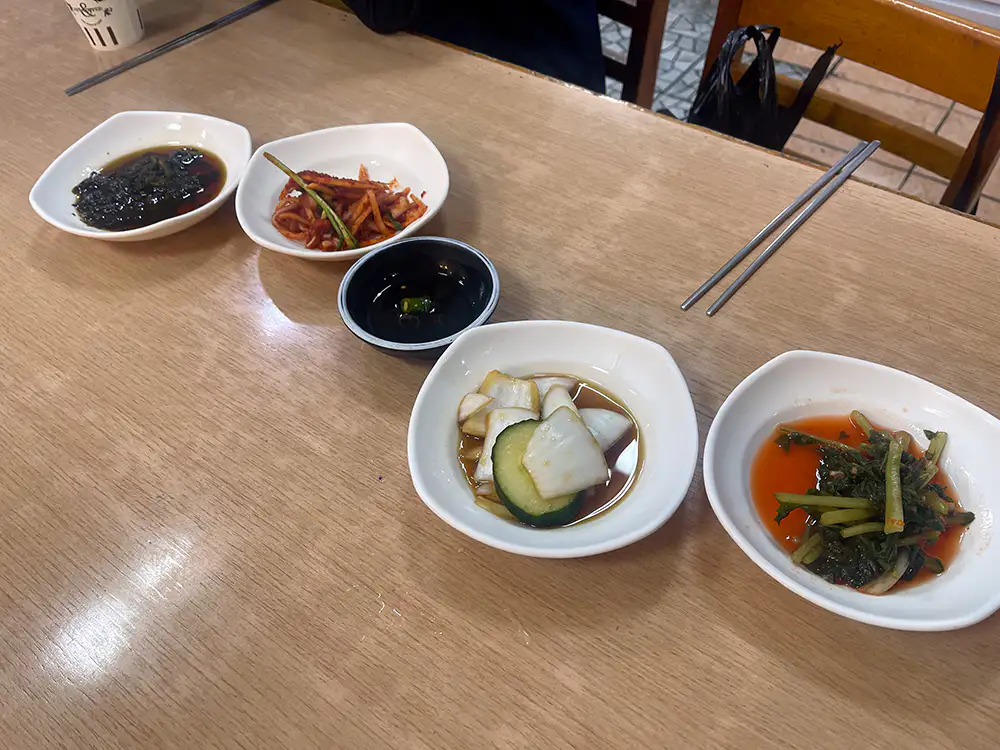 정선 아리랑 시장 회동집 밑반찬