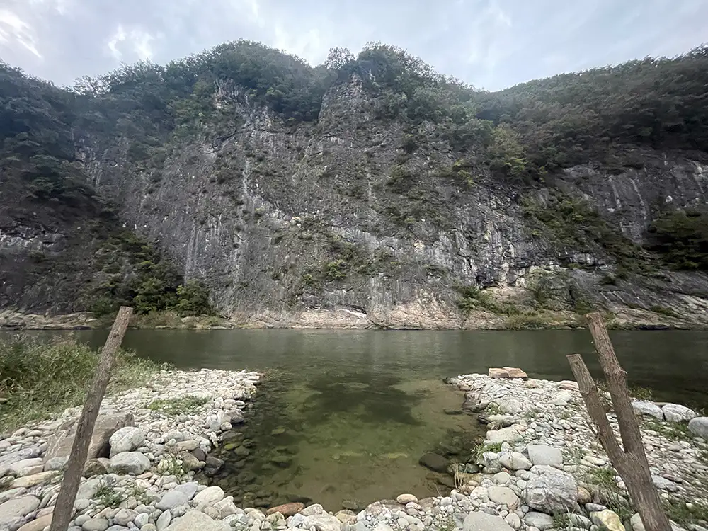 정선 동강 할미꽃 펜션에서 내려 와 본 동강