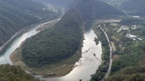 병방치 스카이 워크에서 본 풍경