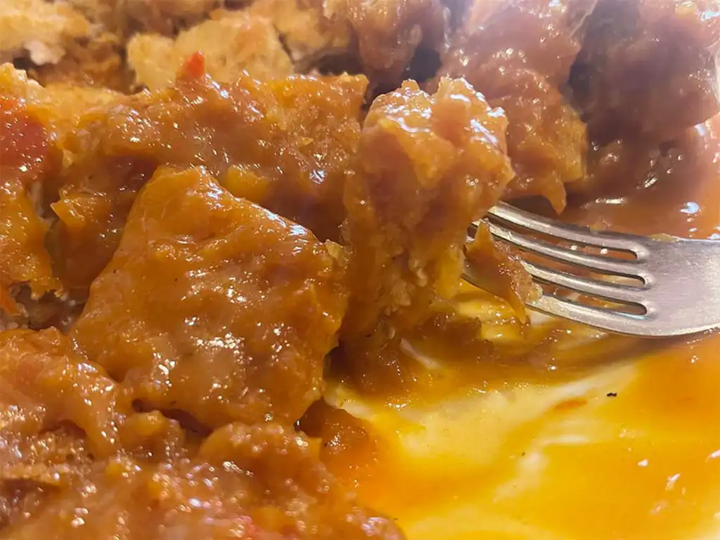 이집트 경양식 돈가스 단면