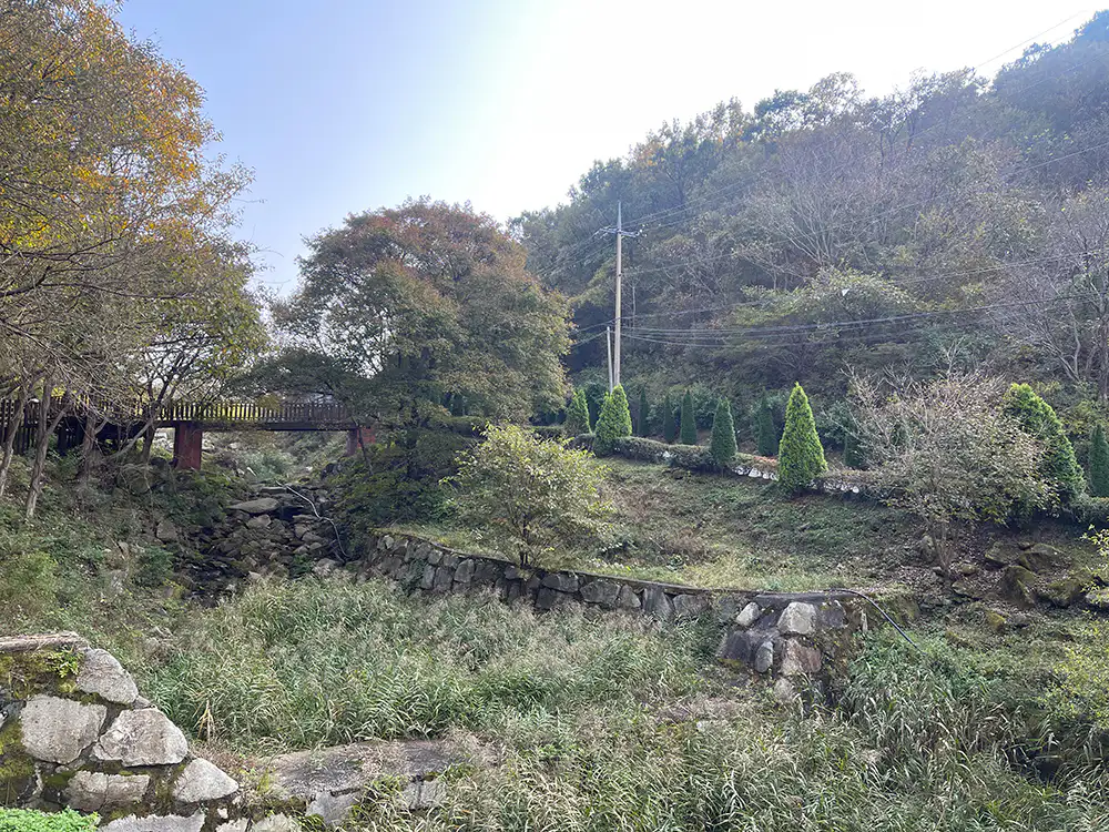 강화 석모도 수목원 계곡과 산