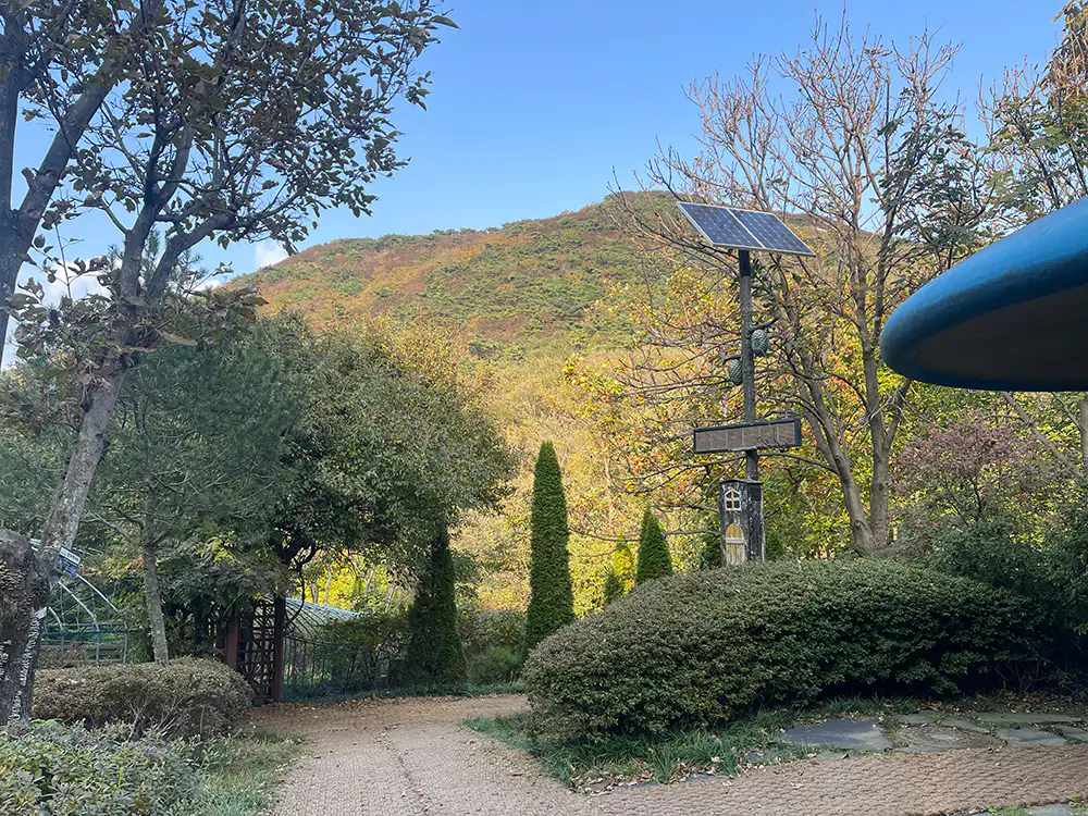 강화 석모도 수목원 화장실 앞