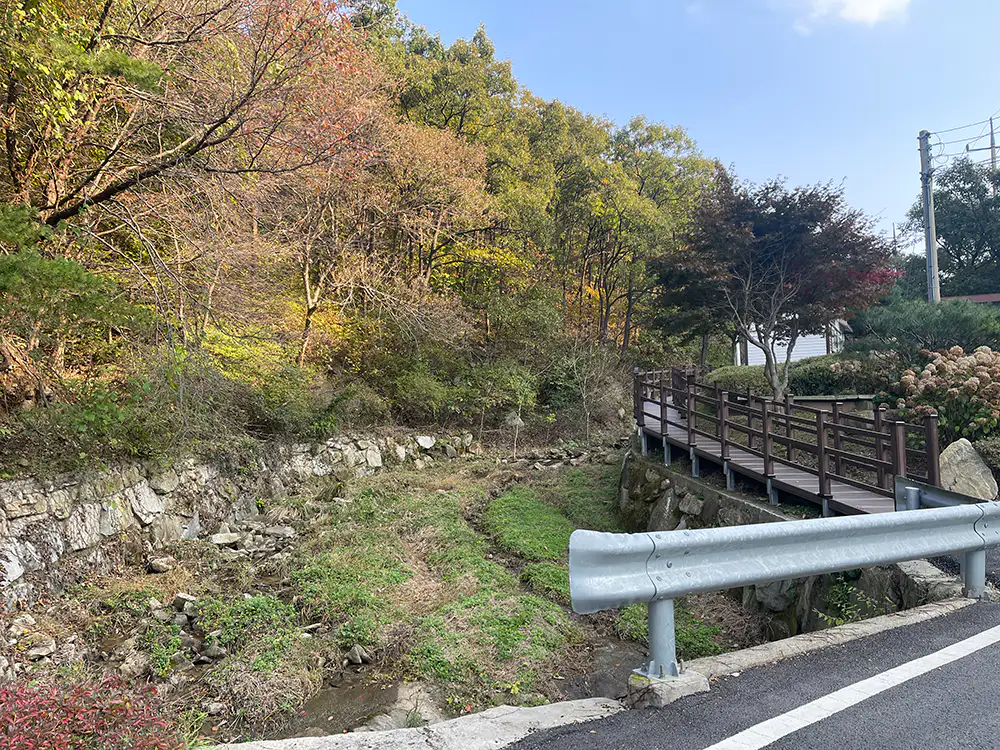 강화 석모도 수목원 계곡과 길