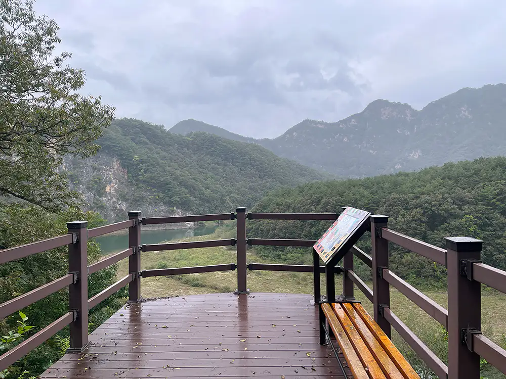 동강 드라이브 나리소 전망대 전경