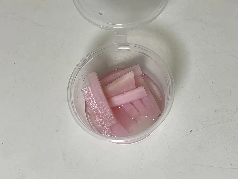 Jacob’s Pizzeria Radish Pickle