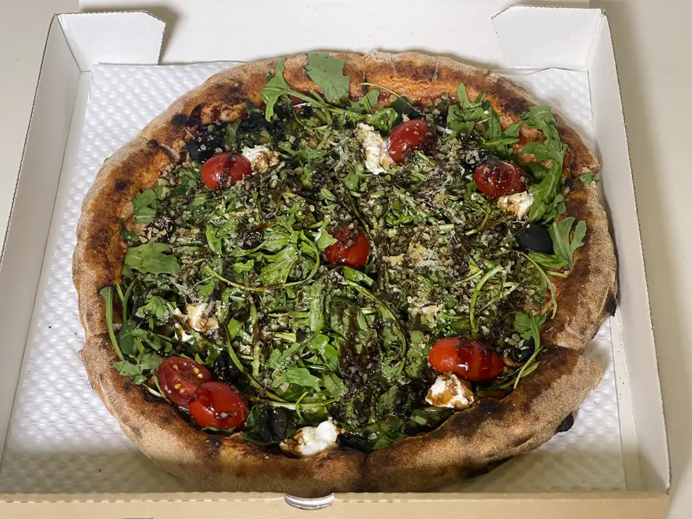 Jacob’s Pizzeria Arugula Pizza