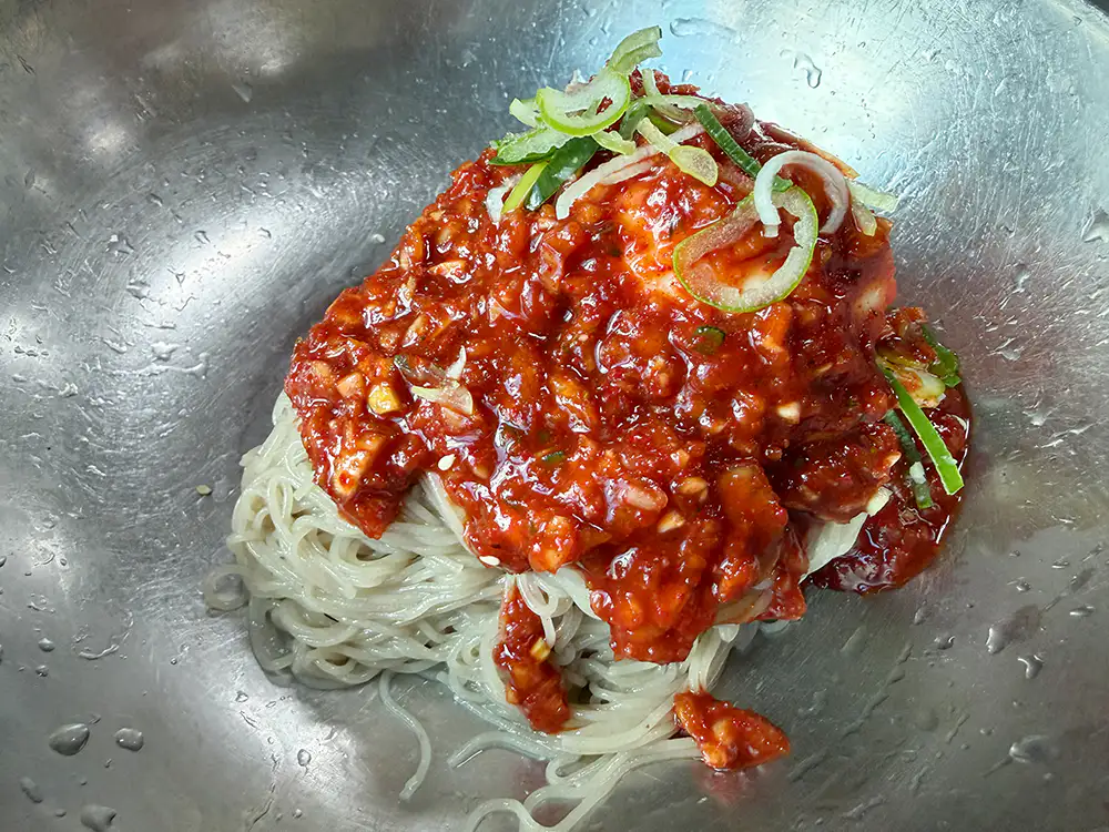 평양 면옥 비빔 냉면