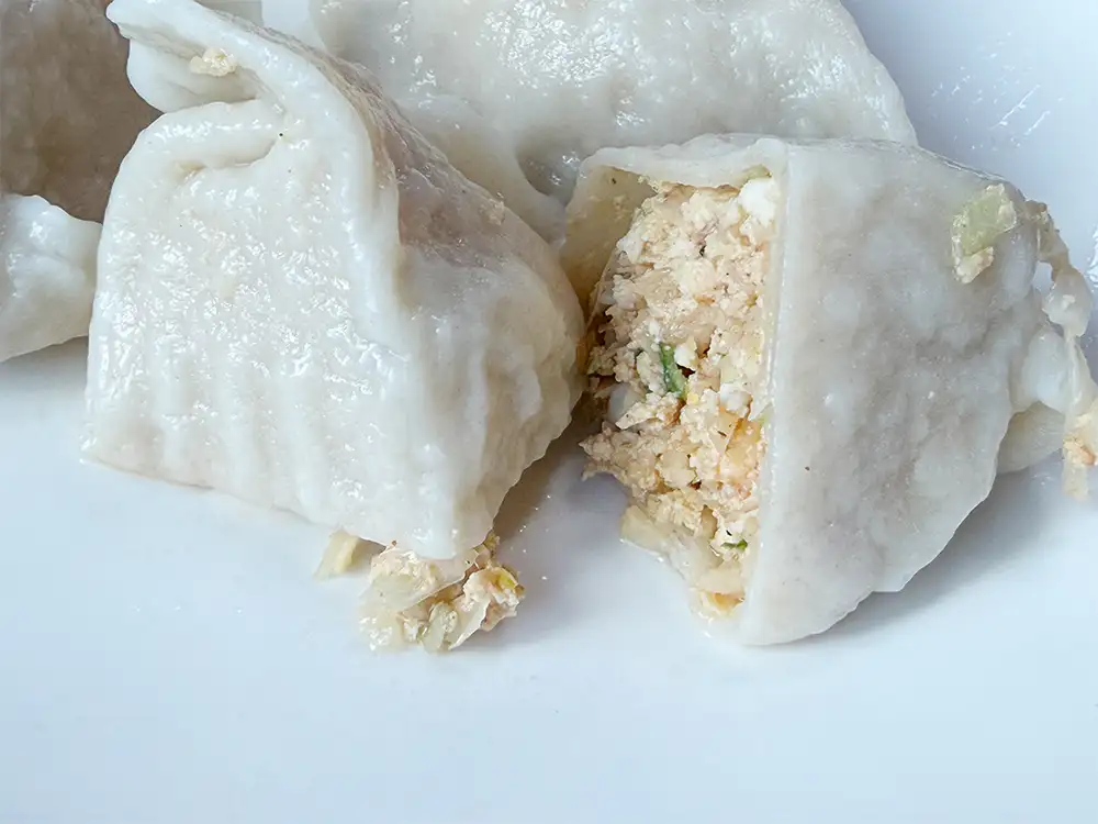 평양 면옥 만두 단면