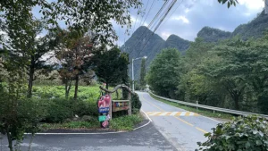 정선 동강 할미꽃 펜션 입구